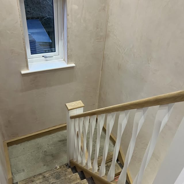 Staircase area under renovation